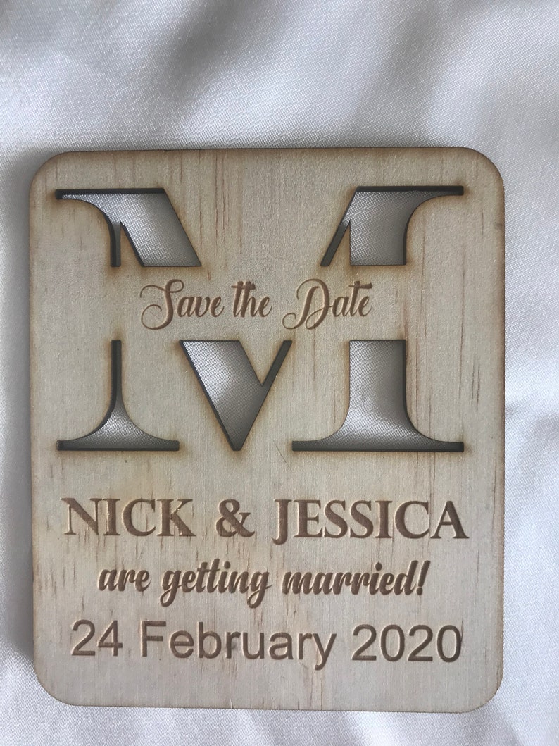 Getting Married Personalised Save The Date Fridge Magnet