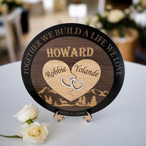 Alternative to candle uniting ceremony - Custom Wedding Ceremony Puzzle Wedding Gift