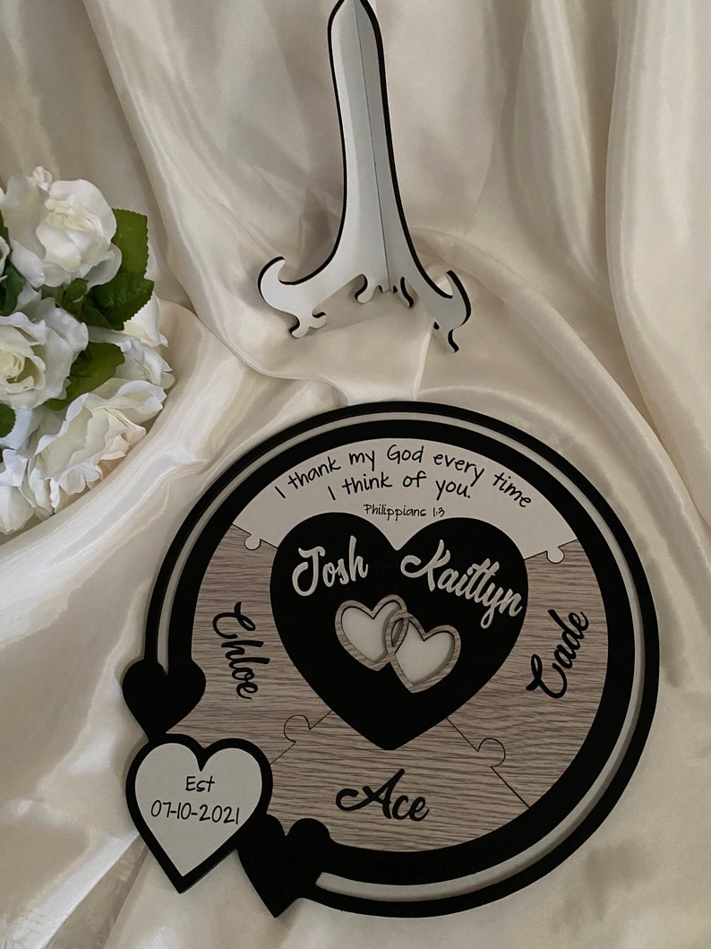 Wedding Ceremony Blended Family Puzzle Christian Unity Puzzle | Etsy