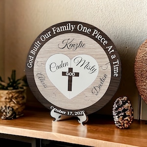 Blended Family Wedding Unity Puzzle - Christian Wedding
