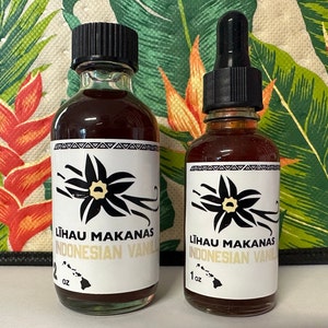 Indonesian Vanilla Extract - - Made in Hawaii