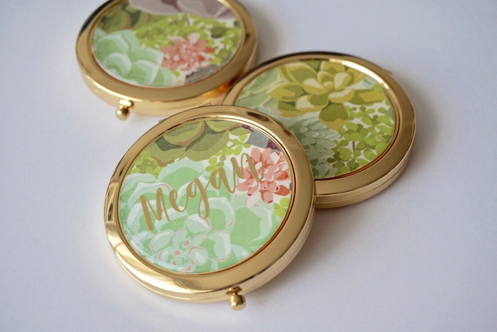 Personalized Compact Mirror Rose Gold Compact Mirror Gold Etsy