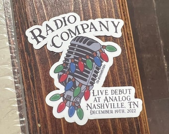 Radio Company Live Debut at Analog Jensen Ackles Fan Sticker