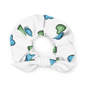 Destiel True Love Candy Hearts Supernatural Fandom Recycled Scrunchie