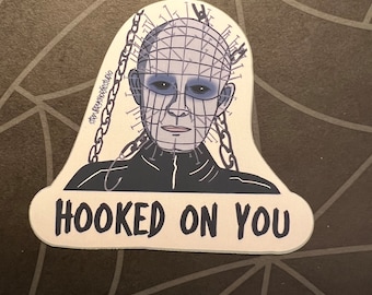 Pinhead is Hooked on You Hellraiser Fan Sticker