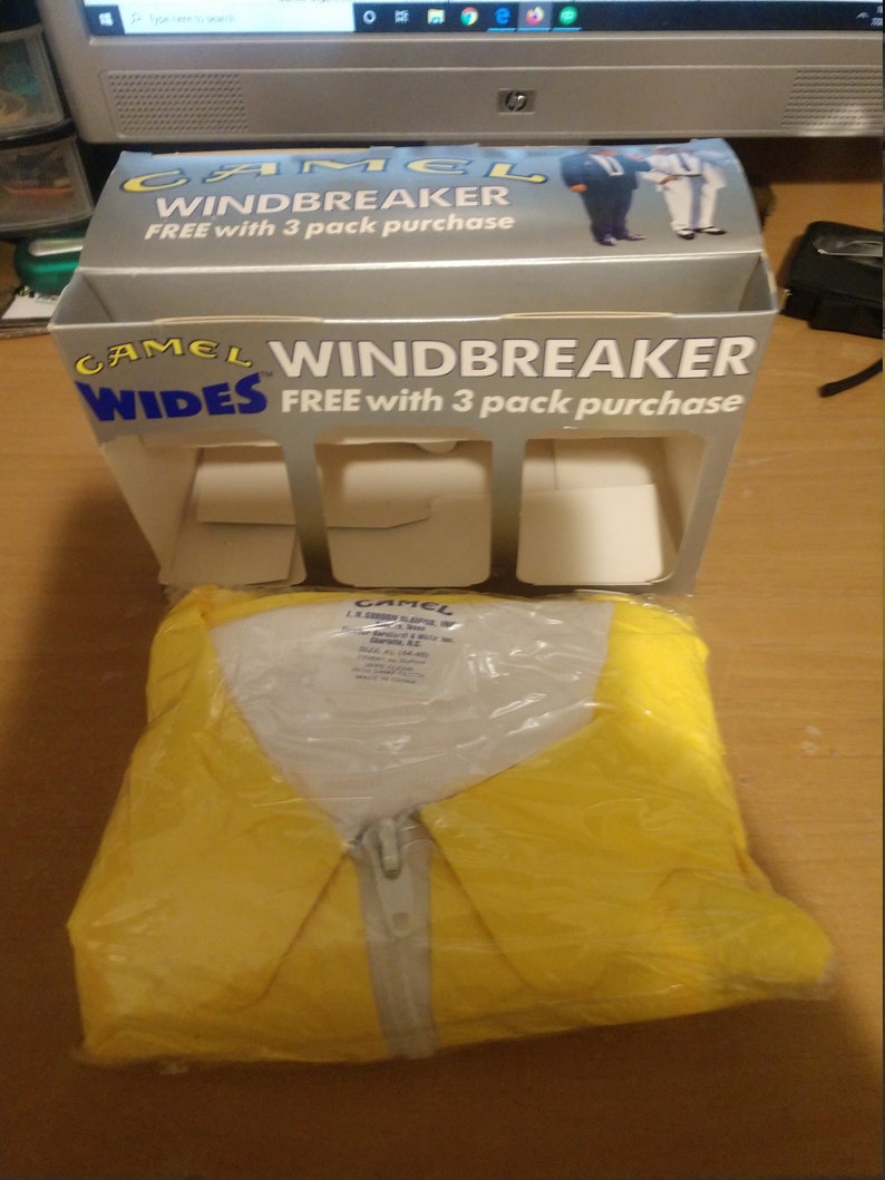 Camel Cigarettes Yellow Tyvek Jacket XL in Original Box Etsy Australia