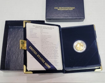 2000-W American Eagle Gold Proof (1/10 oz) 5 Dollar Coin Original mint Packaging