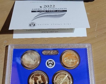 U S Mint American Innovation 2022 Dollar Coin Proof Set