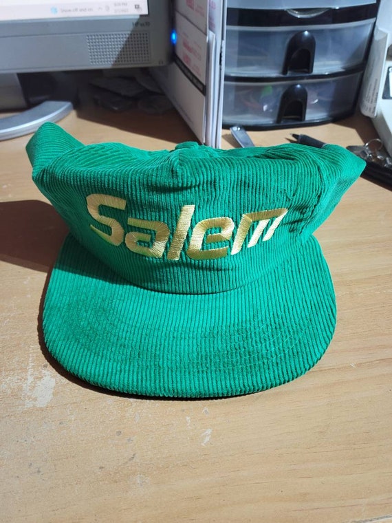 Salem Cigarettes Green Corduroy Hat 