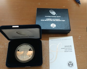 2020  Silver American Eagle Proof S In U.S. Mint Packaging