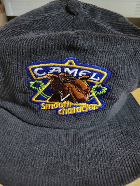 Camel Cigarettes Smooth Character Black Corduroy Cap - Etsy Ireland