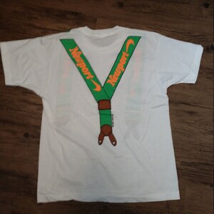 Newport cigarettes Suspenders T Shirt X Large from 1990's image 2