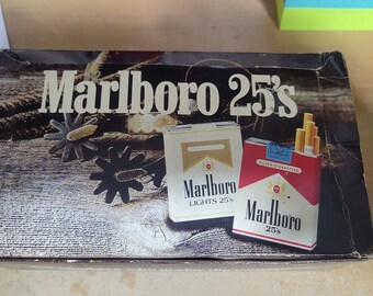 10 Collectible Empty Original Marlboro Empty Cigarette Crafting Boxes Red  and White 