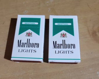 Marlboro Menthol Lights Cigarettes Mini matchbooks set of two