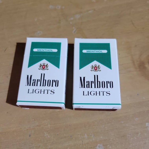 Marlboro Menthol Lights Cigarettes Mini matchbooks set of two