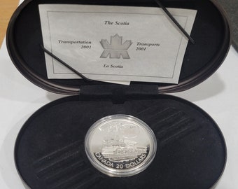 The Scotia 2001 Canada One Oz Sterling Silver Holographic Coin