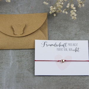 Beste Freundin Geschenk - Armband Rosegold Herz-Perle - Perfektes Geschenk für die Freundschaft