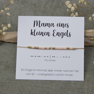 Sternenkind Armband - Andenken für die Mama - Morsecode "Für immer"