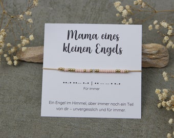 Sternenkind Armband - Andenken für die Mama - Morsecode "Für immer"