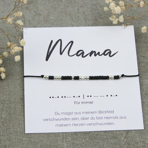 Mama Andenken - Memorial Schmuck Morsecode  "Für immer"
