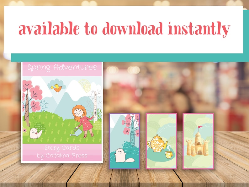 Printable Story Cards PDF Set of 30 Story Prompts