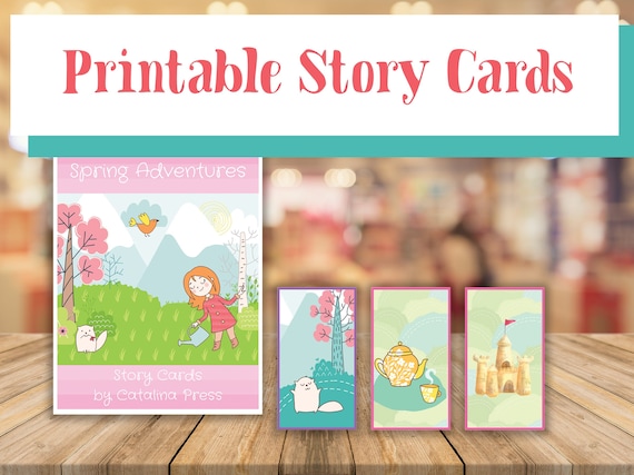 printable story cards pdf set of 30 story prompts etsy