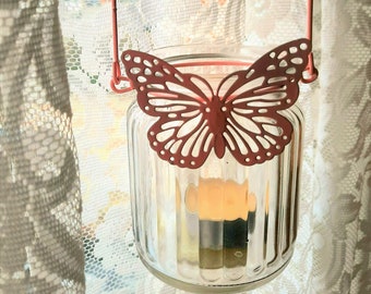 Moroccan Butterfly Tealight Holder Lantern