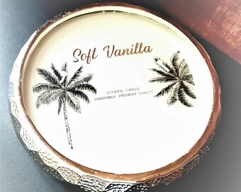 Large Soft Vanilla Scented Candle