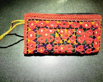 Borsa a mano a specchio etnico tribale