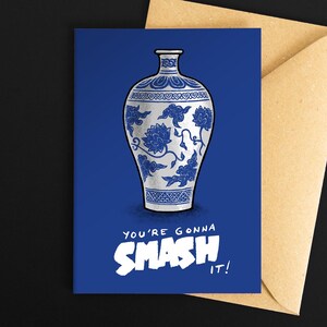 You're Gonna Smash It - A6-wenskaart. Aanmoediging. Motivatie. Motiverend.