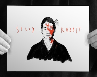 Silly Rabbit - O-Ren Ishii Lucy Liu Kill Bill 10x8" Art Print. Tarantino.