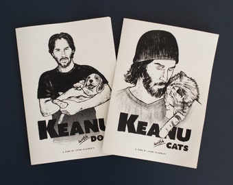 Keanu Reeves Art Zine Doublepack: Cats & Dogs