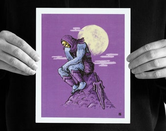 Squelette pensif - He-Man Impression artistique