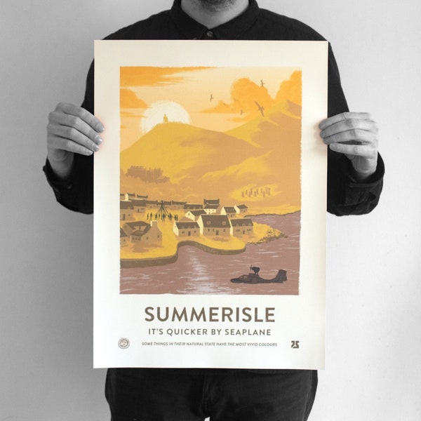 Visit Summerisle - The Wicker Man Poster. Folk horror.