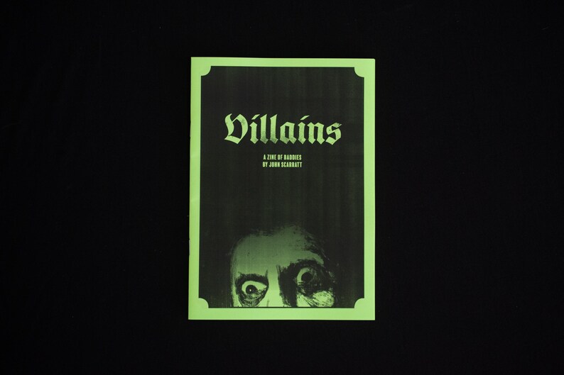 Villains: A Zine of Baddies. Film Villains. Antagonists image 1