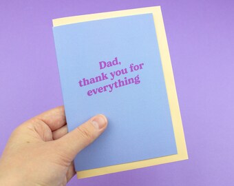 Thank You Dad Card