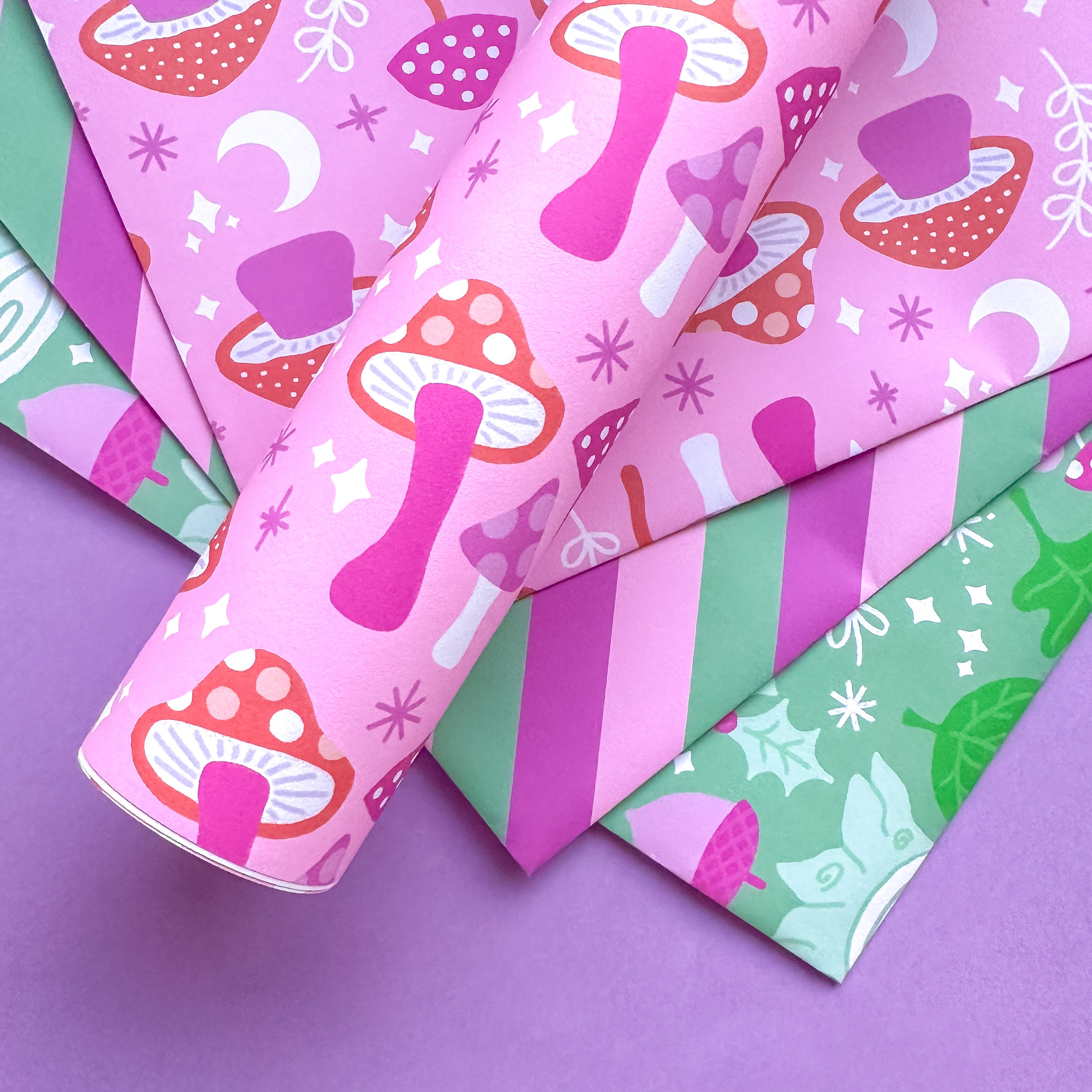 Glitter Hot Pink Wrapping Paper Roll Christmas Wrapping Paper Pink Glitter  Design, Hot Pink Christmas Wrapping Paper 