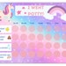 Unicorn Reward Chart | Printable Unicorn Sticker Chart | Daily Chore ...