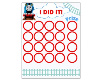 Thomas Potty Chart - Etsy Ireland