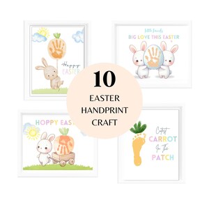 Easter Handprint Craft, Easter Handprint Art, Handprint Craft, DIY Easter, Trucks, Preschool, Daycare