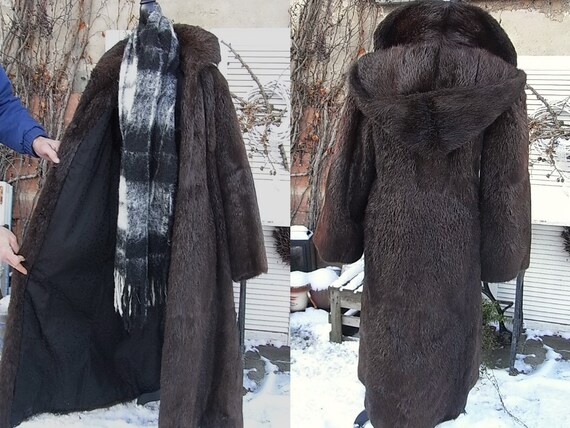Floor Length Fur Coat Fur Coat Winter Coat Women S Etsy