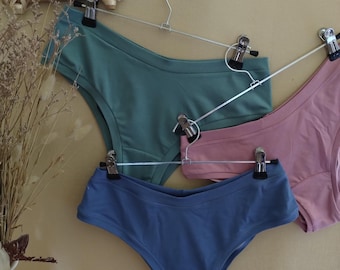 Elastic-Free Bamboo Underwear Women - Midi-Rise, Soft Comfort Briefs