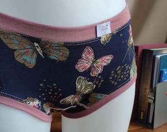 Braguita infantil de algodón ultrasuave • Elige entre 8 estampados • Braguita de cobertura total sin elástico • Ropa interior para niñas de piel sensible de 4 a 12 años