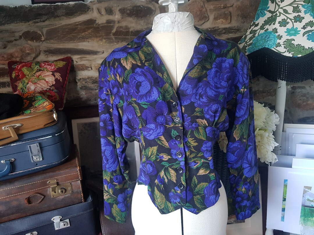 Vintage Fitted Lightweight Jacket Modern Size 12 Etsy