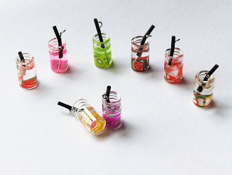 1027mm Resin Drink Bottle Charms Pendants Fruit Charm Etsy