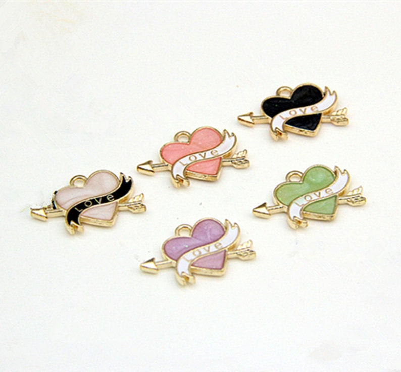 5pcs Diamante Bee Alloy Charms Pendant Jewelry Finding DIY Fit Nacklace Making