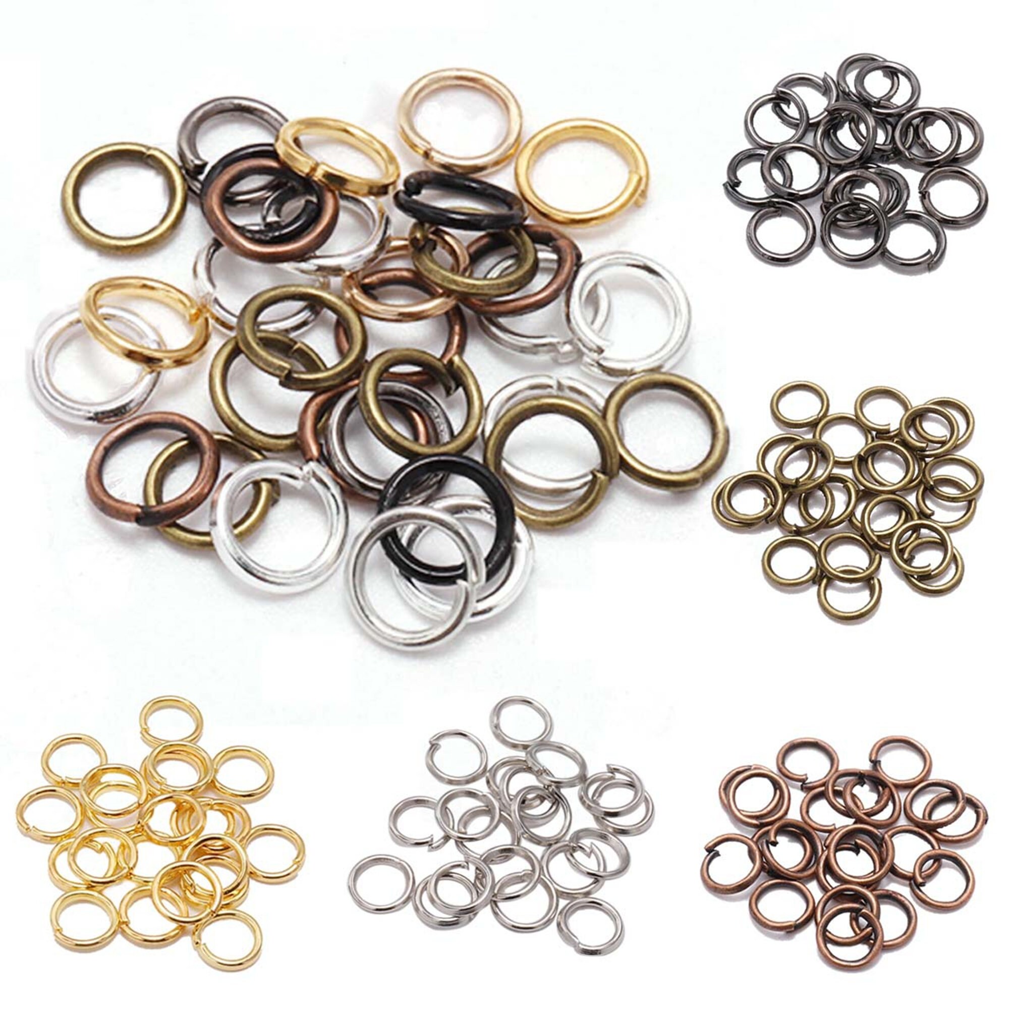 Bulk 10 Size Split Jump Rings Wholesale jewelry findings Etsy