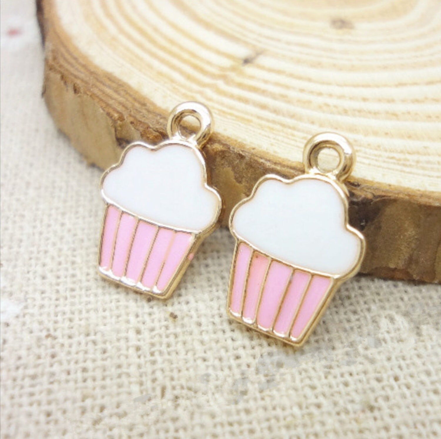 Ice cream Charms 1116mm 10pcs/lot Gold Alloy Enamel Charms Etsy