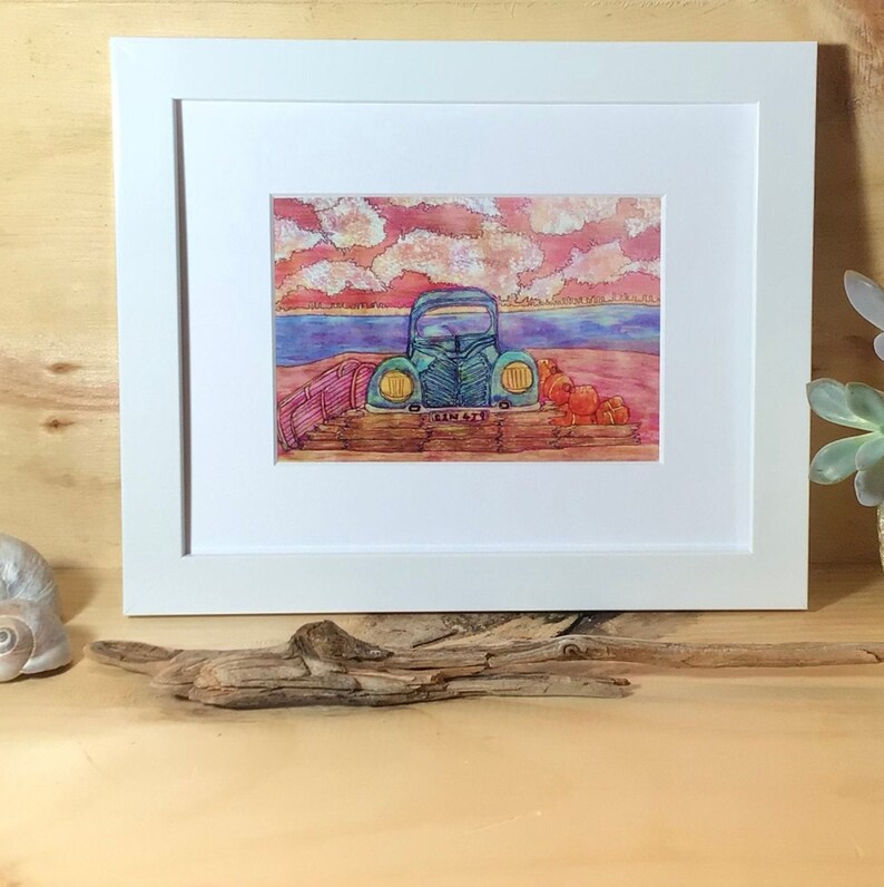 Antique Car On The Beach Prince Edward Island Lobster | Etsy