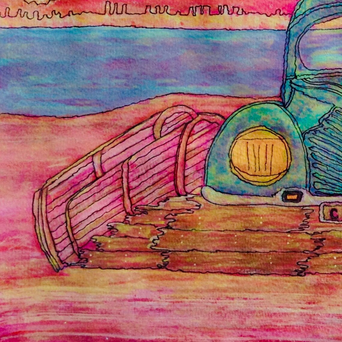 Antique Car On The Beach Prince Edward Island Lobster | Etsy